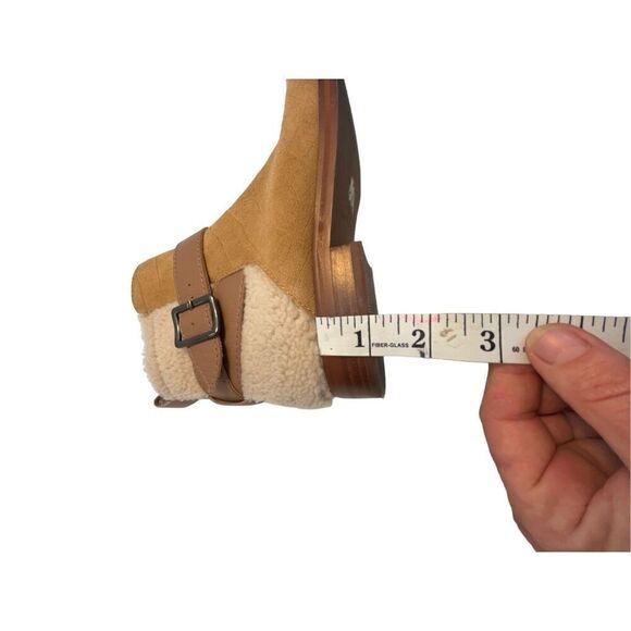   kelsi Dagger Sherpa suede moto bpots size 7  Anthropology - Picture 10 of 11